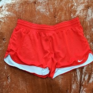Cherry red Nike shorts Dri-Fit